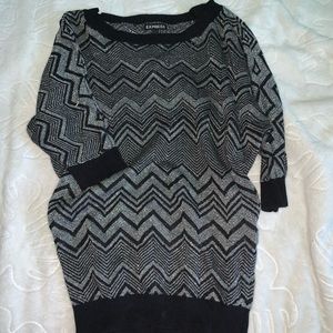Express shiny sweater